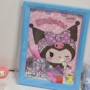 Sanrio Kuromi Pink and Brown Art Kit with Blue Frame